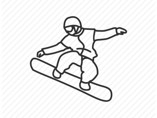 640x480 Snowboard Clipart Cool