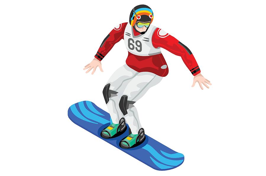900x598 Snowboard Icon Winter Sports Drawing