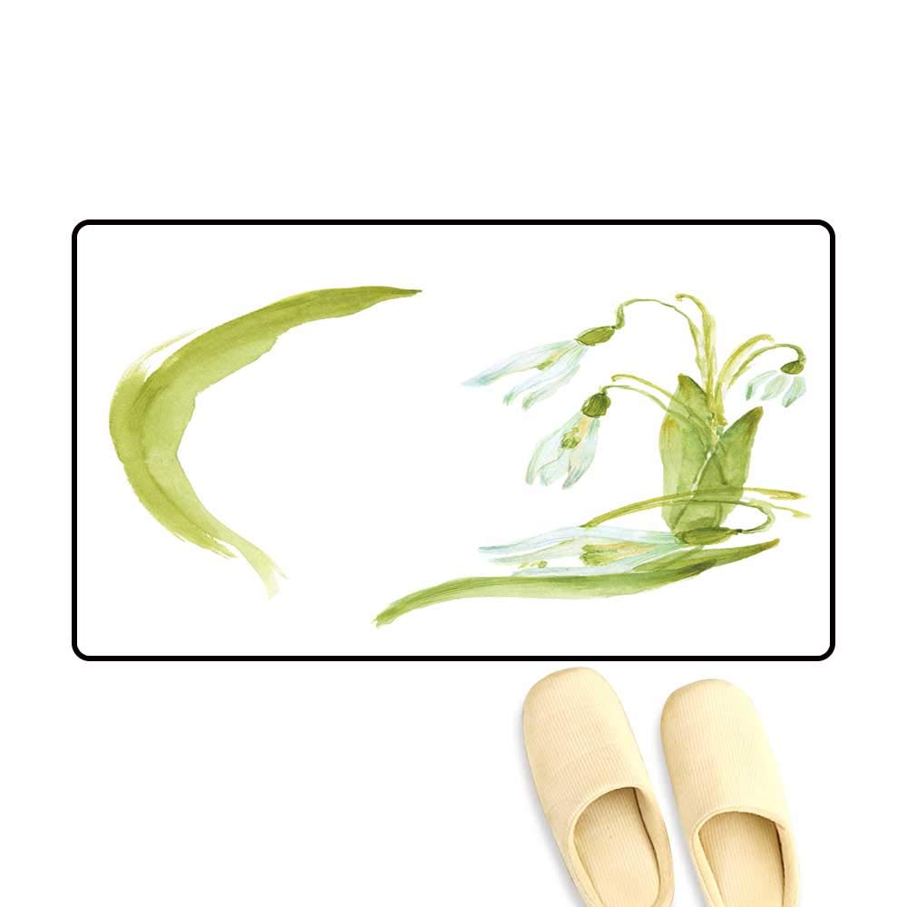 1000x1000 High Water Absorption Door Mat Han Drawing Watercolor