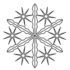 230x230 Top Snowflake Coloring Pages For Your Little Ones
