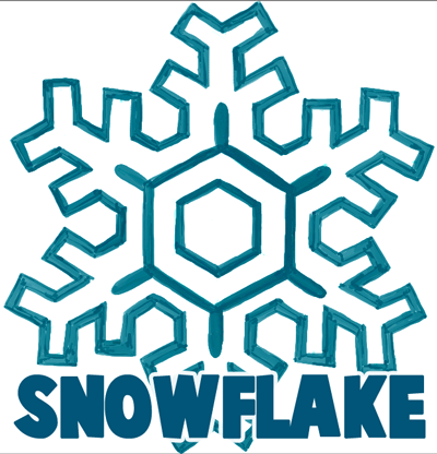 400x416 How To Draw Snowflakes Drawing Tutorial
