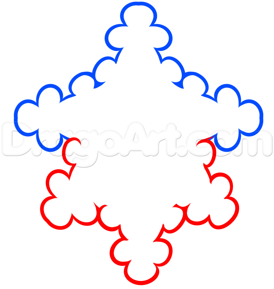 955x1006 Kawaii Art, Snowflake Drawing Lesson, Step