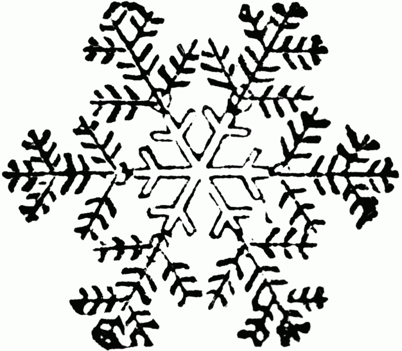 800x698 Snowflake Drawing Free Download