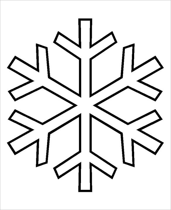 585x720 Free Snowflake Patterns Simple Winter