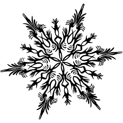 512x512 Intricate Drawing Snowflake Transparent Png Clipart Free