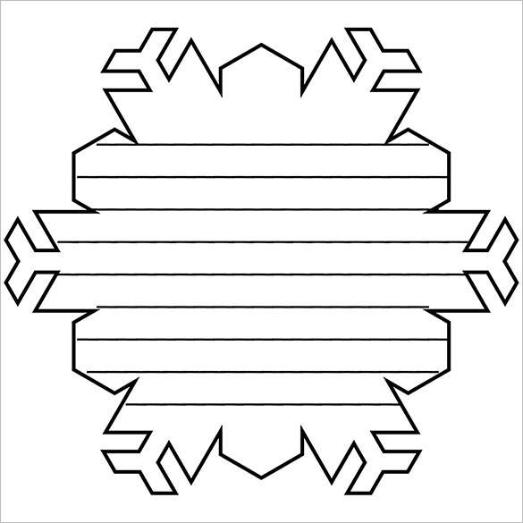 585x585 Snowflake Templates Free Word, Pdf, Png Format