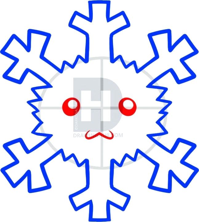 647x720 Snowflake Draw