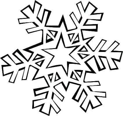 424x400 Snowflakes Coloring