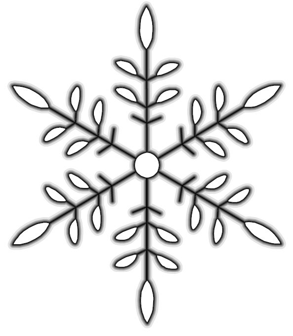593x681 Free Printable Snowflake Pattern, Picture And Template