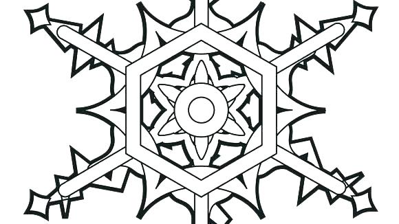 580x326 Snowflakes Coloring