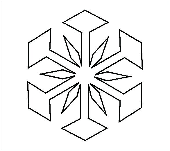 585x520 Snowflake Drawing Patterns