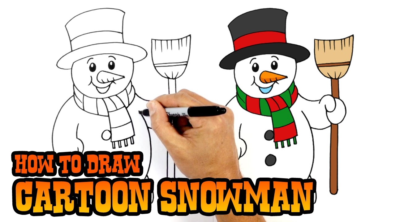 1280x720 How To Draw A Snowman Art Lesson For Kids