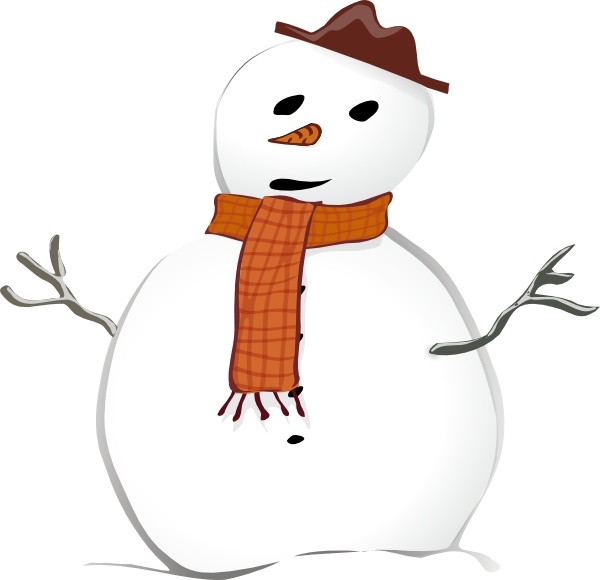 600x580 Snowman Clip Art Free Vector In Open Office Drawing