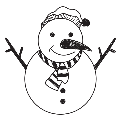 512x512 Vector Snowman Drawing Transparent Png Clipart Free Download