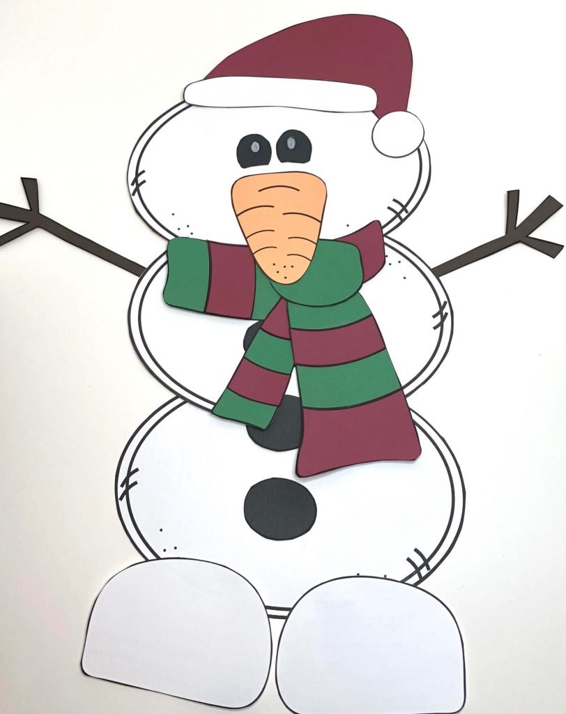 812x1024 Easy Printable Snowman Craft For Kids