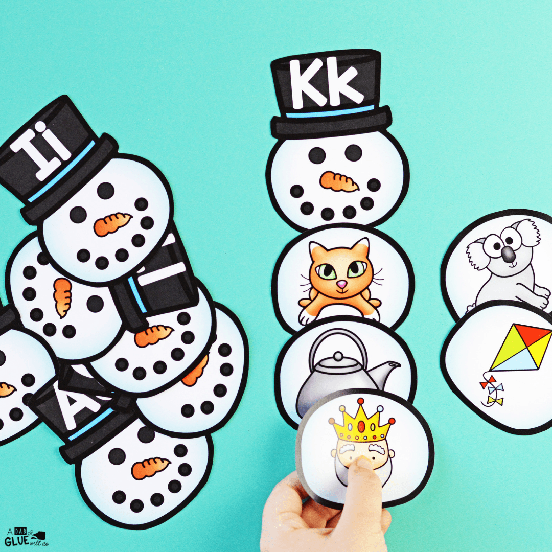 1080x1080 Snowman Initial Sound Match Up