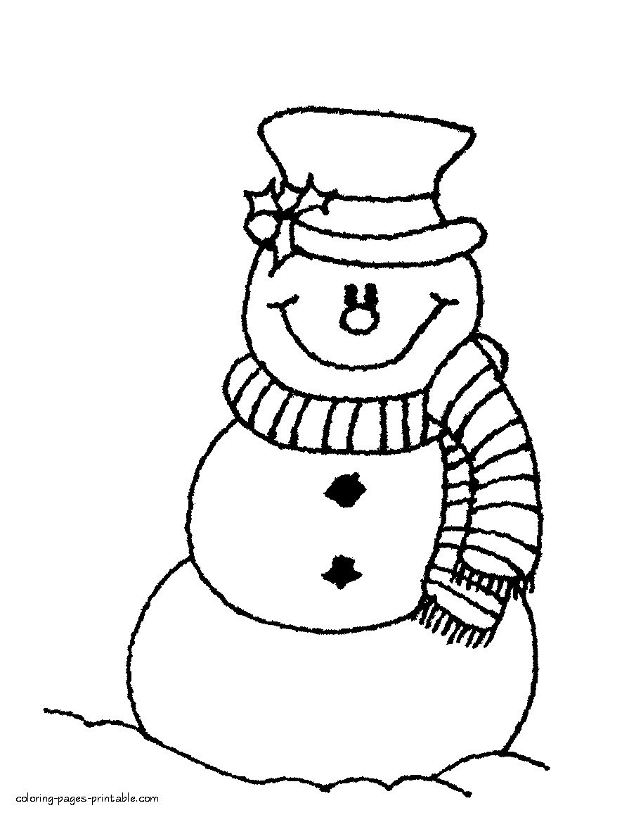 Snowman Drawing For Kids | Free download on ClipArtMag