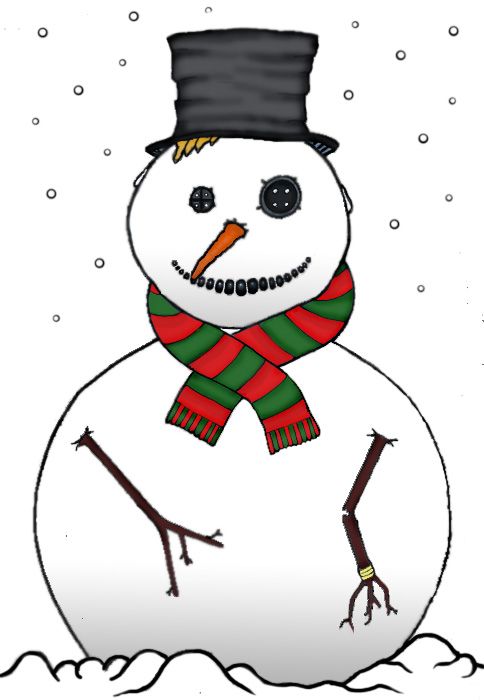 Snowman Drawing For Kids | Free download on ClipArtMag