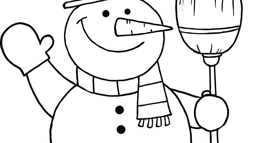 960x544 How To Draw Snow Man Free Printable Snowman Coloring Pages Cartoon