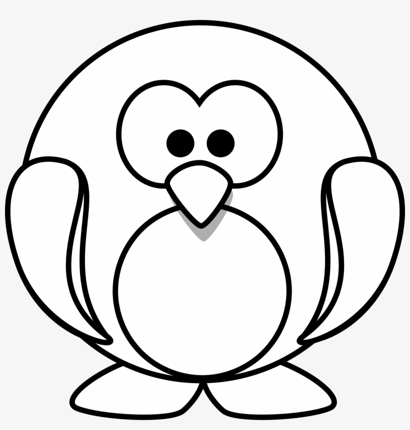 820x861 Snowman Drawing Penguin