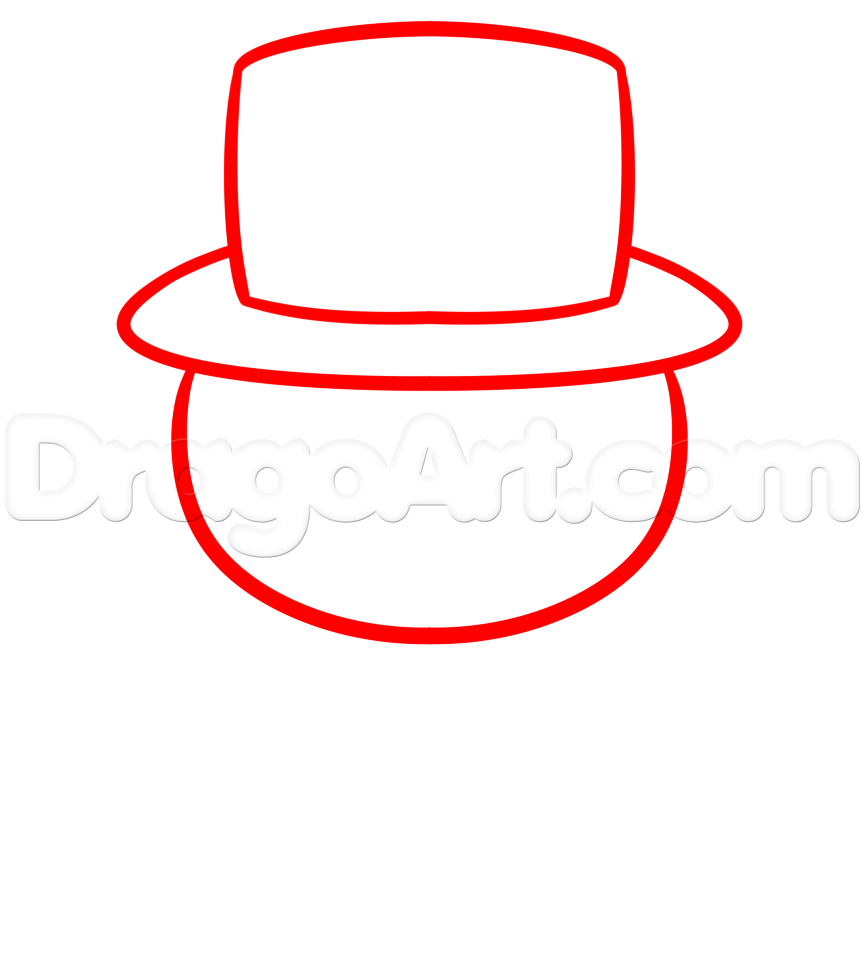 865x970 Drawing A Kawaii Frosty The Snowman, Step