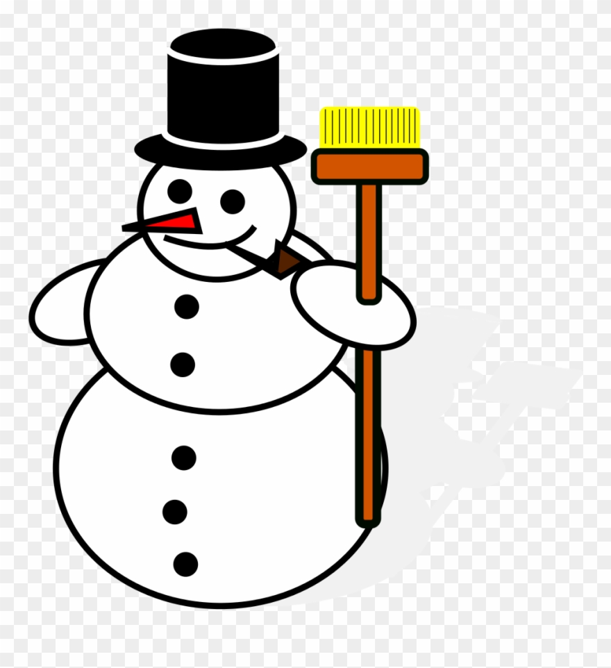 880x962 Snowman Drawing Clipart