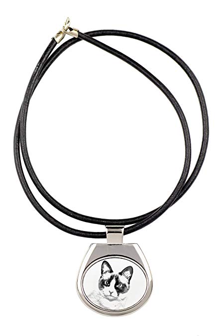 450x675 Snowshoe Cat, Collection Of Necklaces With Image Of A Cat