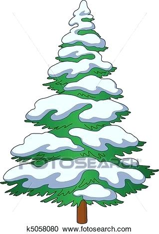 319x470 Snowy Tree Drawing Evergreen Trees In Snow Free Clip Art Snowy