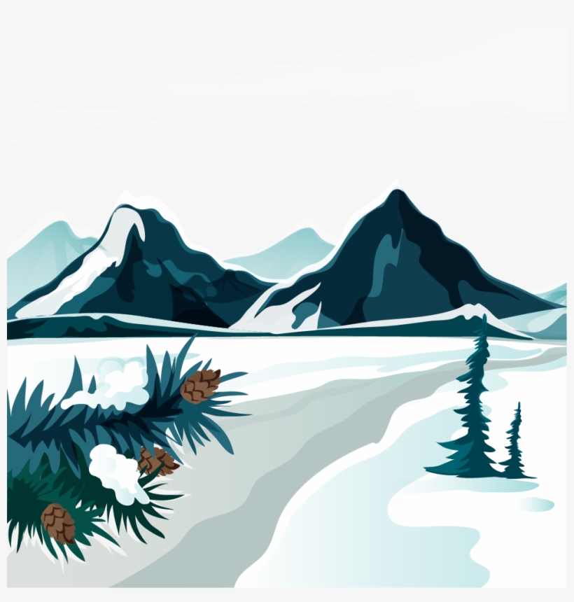 820x860 Alps Landscape Stock Illustration Illustration
