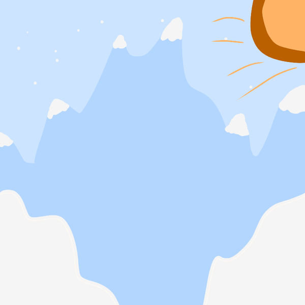 600x600 Snowy Mountain