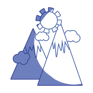 300x300 Snowy Mountain Royalty Free Vectors