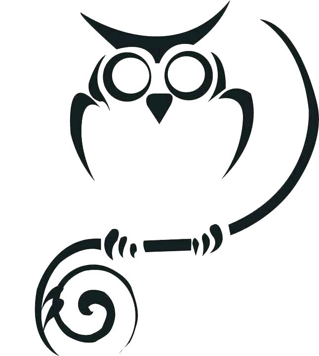 646x720 Owl Outline Drawing Coloring Book For Adult And Older Children