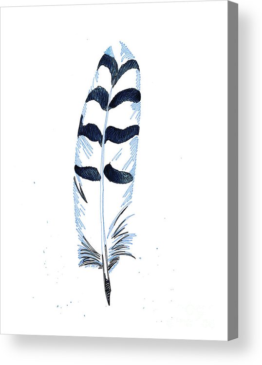 538x750 Snowy Owl Feathers Acrylic Print