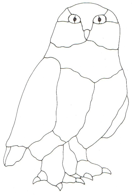 548x806 Snowy Owl Stained Glass Patterns Owl Quilt Patterns Girl Baby Owl