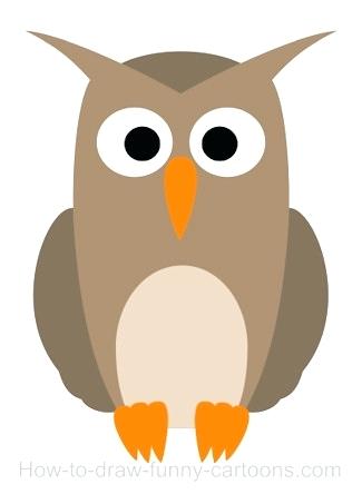 325x453 Owl Drawing Outline