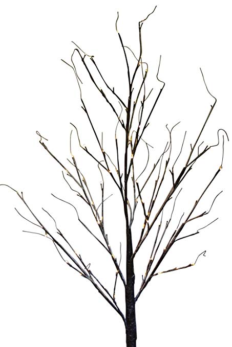 453x679 Olive Grove Snowy Brown Birch Christmas Twig Tree Tall