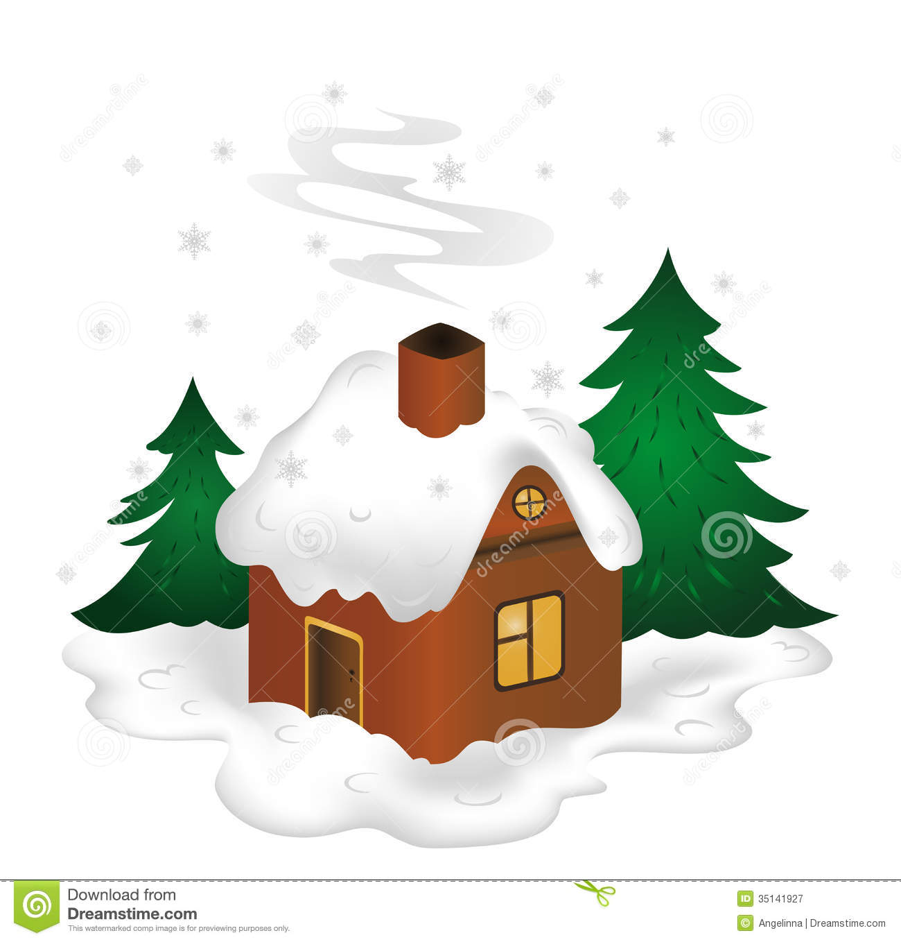 1300x1358 Snow Covered Clipart