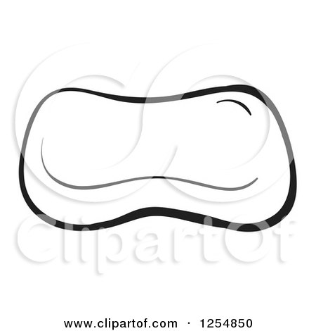 450x470 Clipart Of A Black And White Soap Bar