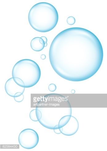 347x491 Several Soap Bubbles On White Background In Paint Techenqs