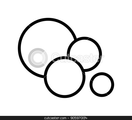 450x408 Soap Bubbles Icon Stock Vector