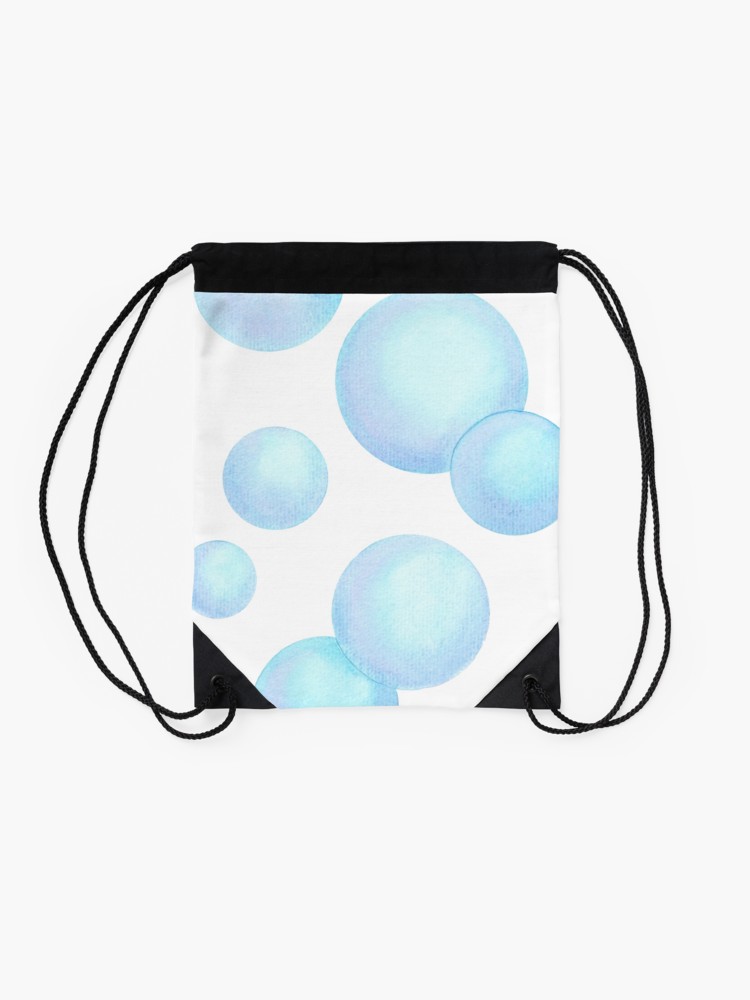 750x1000 Watercolor Soap Bubbles Drawstring Bag