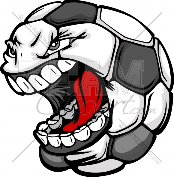 580x590 Screaming Soccer Ball Clipart Image Easy To Edit Vector Format
