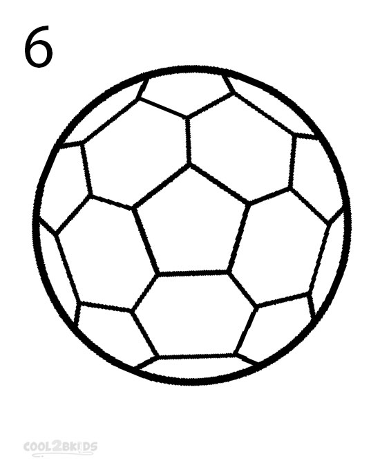 550x680 How To Draw A Soccer Ball