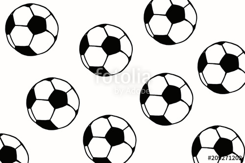 500x334 Soccer Ball Hand Drawn Simple Illustration, Black Ball Pattern