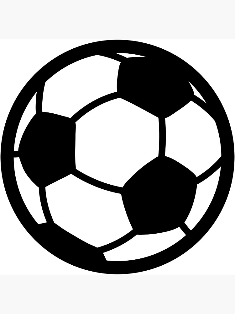 750x1000 Soccer Ball Drawing Photographic Print