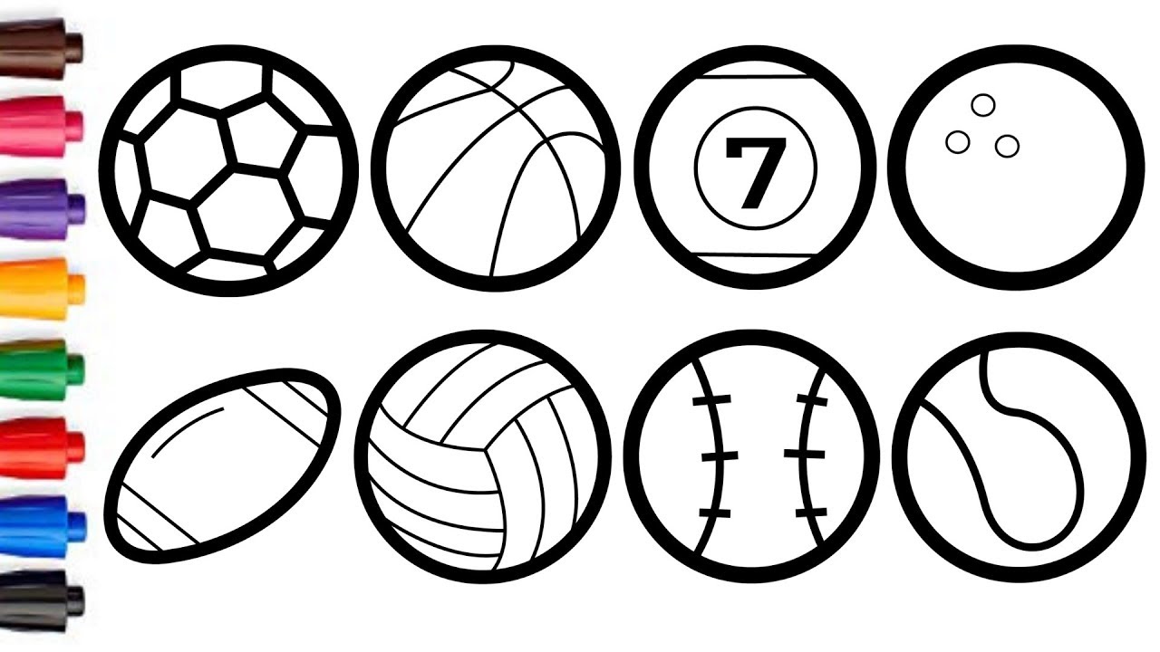 1280x720 How To Draw Balls Easy Step
