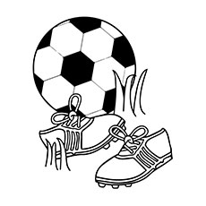 230x230 Soccer Ball Coloring Pages