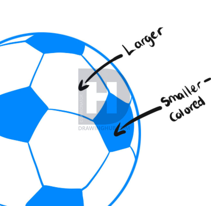 737x720 How To Draw Soccer Balls, Step