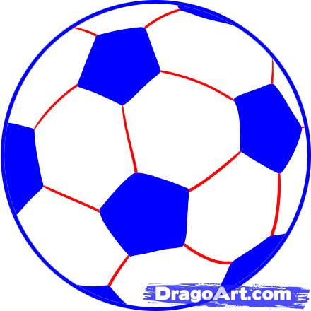 440x440 How To Draw Soccer Balls, Step