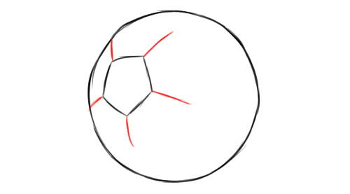 500x277 How To Draw A Soccer Ball Easy Step
